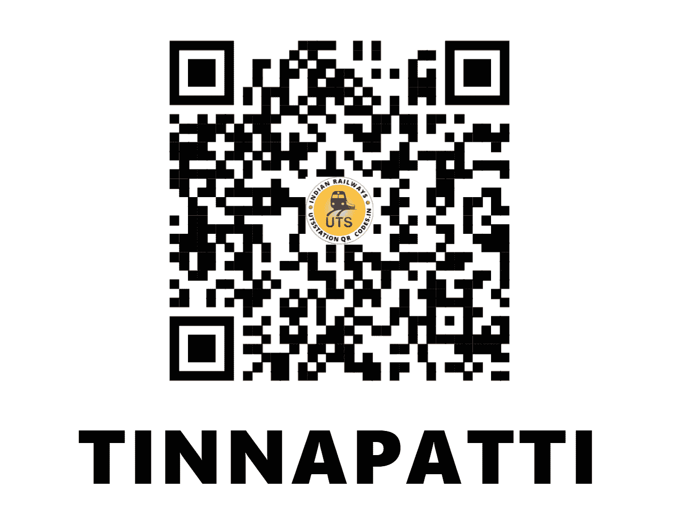UTS QR Code for TINNAPATTI - TNT - SR (TAMIL NADU)